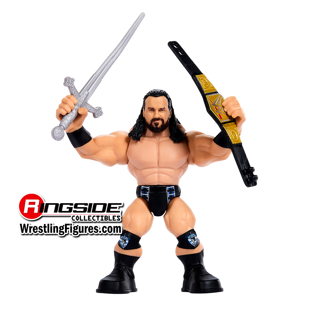 WWE Rey Mysterio (Verde) - Action Figure Knuckle Crunchers 7,6 Cm - Wrestling Giocattolo Mattel