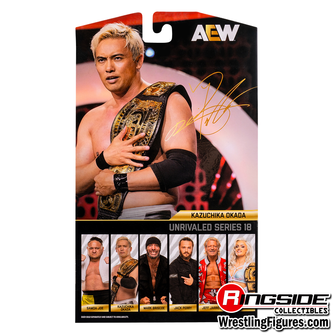 Kazuchika Okada - AEW Unrivaled 18 Toy Wrestling Action Figure by