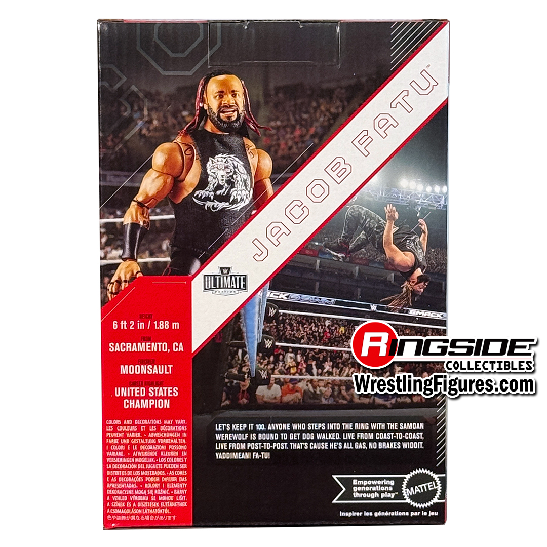 WWE Smackdown Real Scale Wrestling Ring Playset w/ Jacob Fatu Ultimate Edition Exclusive Figure image