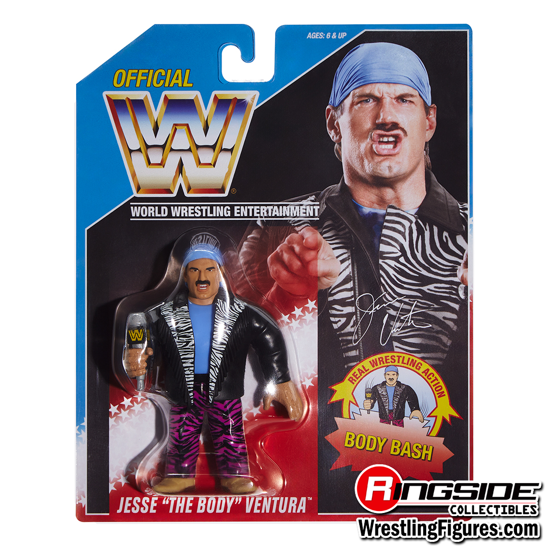 WWE 2026 Retros (Wave 1) Ringside Exclusive - Set of 3 (Jesse Ventura, CM Punk & Cody Rhodes) image