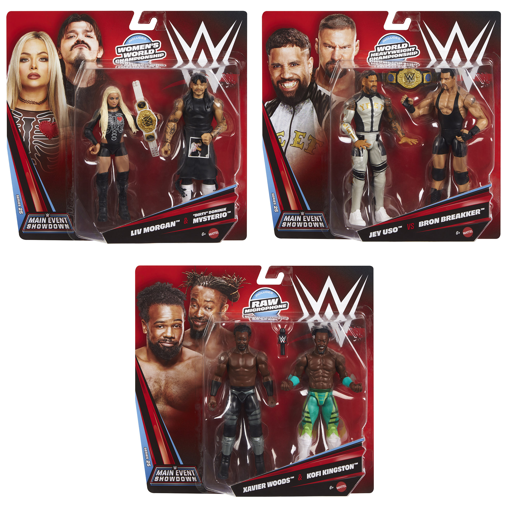WWE Main Event 2-Packs 25 Toy Wrestling Action Figures by Mattel