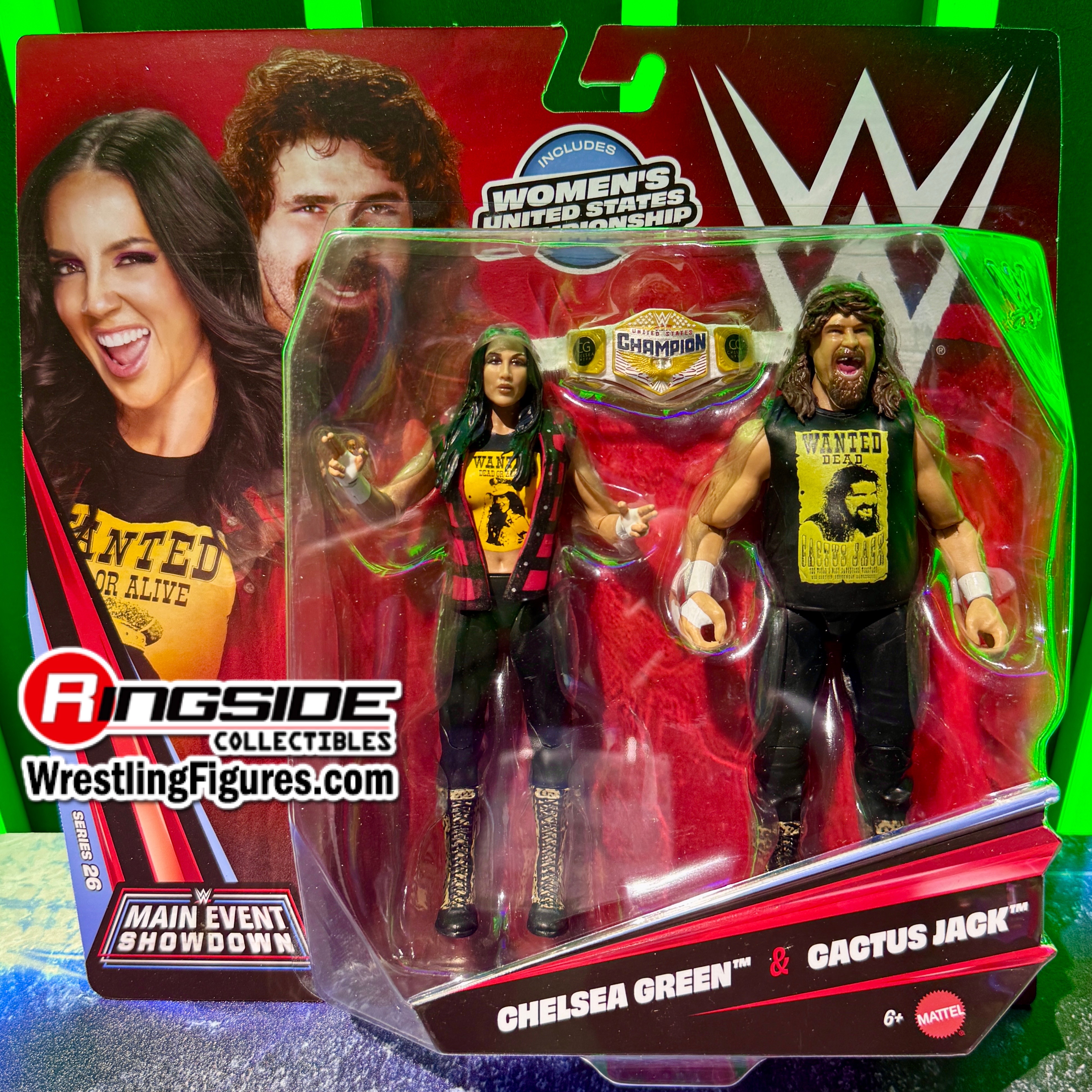 Chelsea Green & Cactus Jack - WWE Main Event 2-Packs 26 WWE Toy