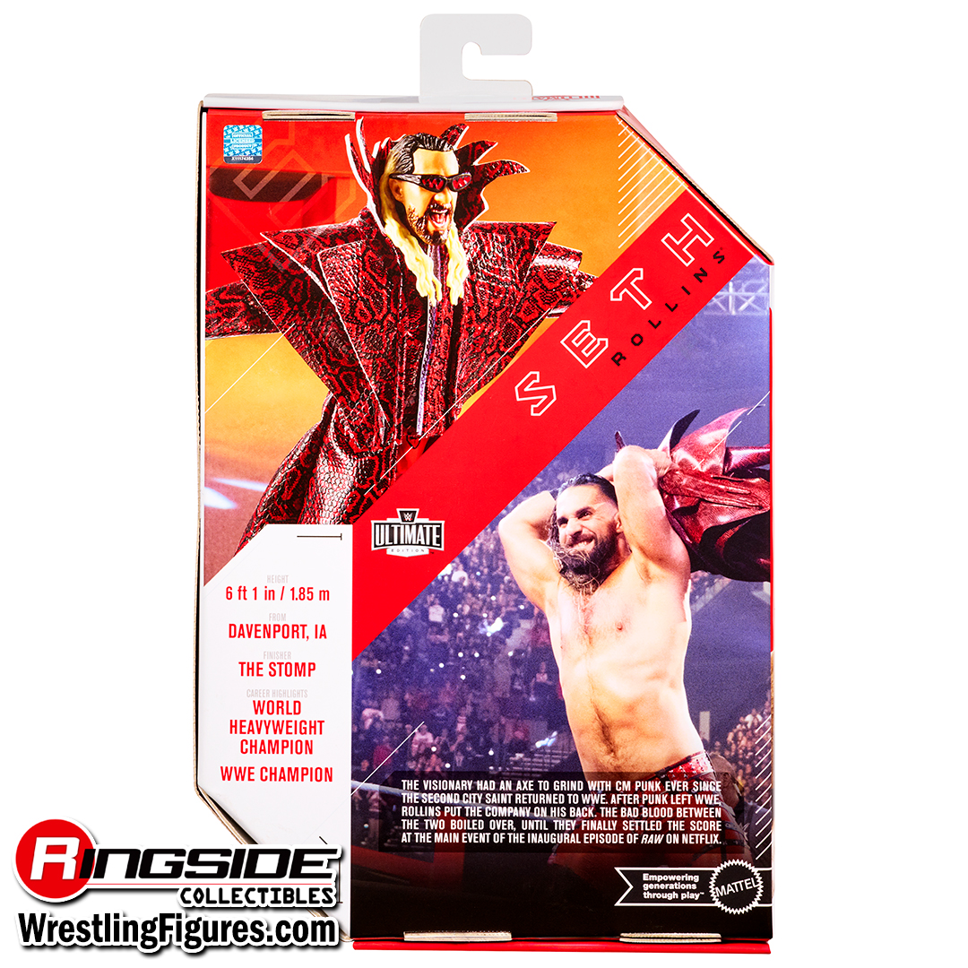 Seth Rollins (Red & Black) - WWE Ultimate Edition 30 Toy Wrestling