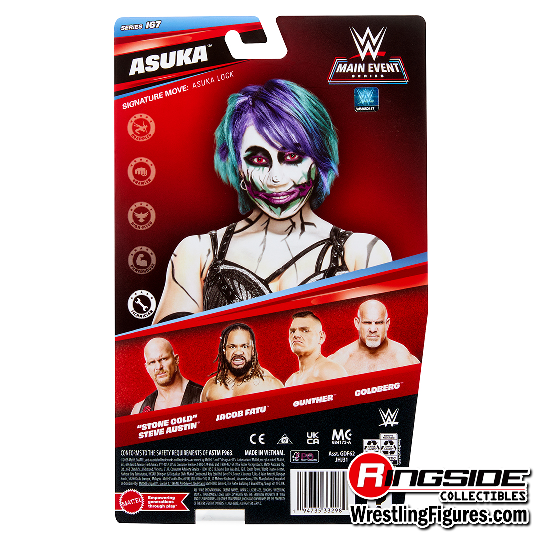 Asuka - WWE Main Event 167 WWE Toy Wrestling Action Figure by Mattel!