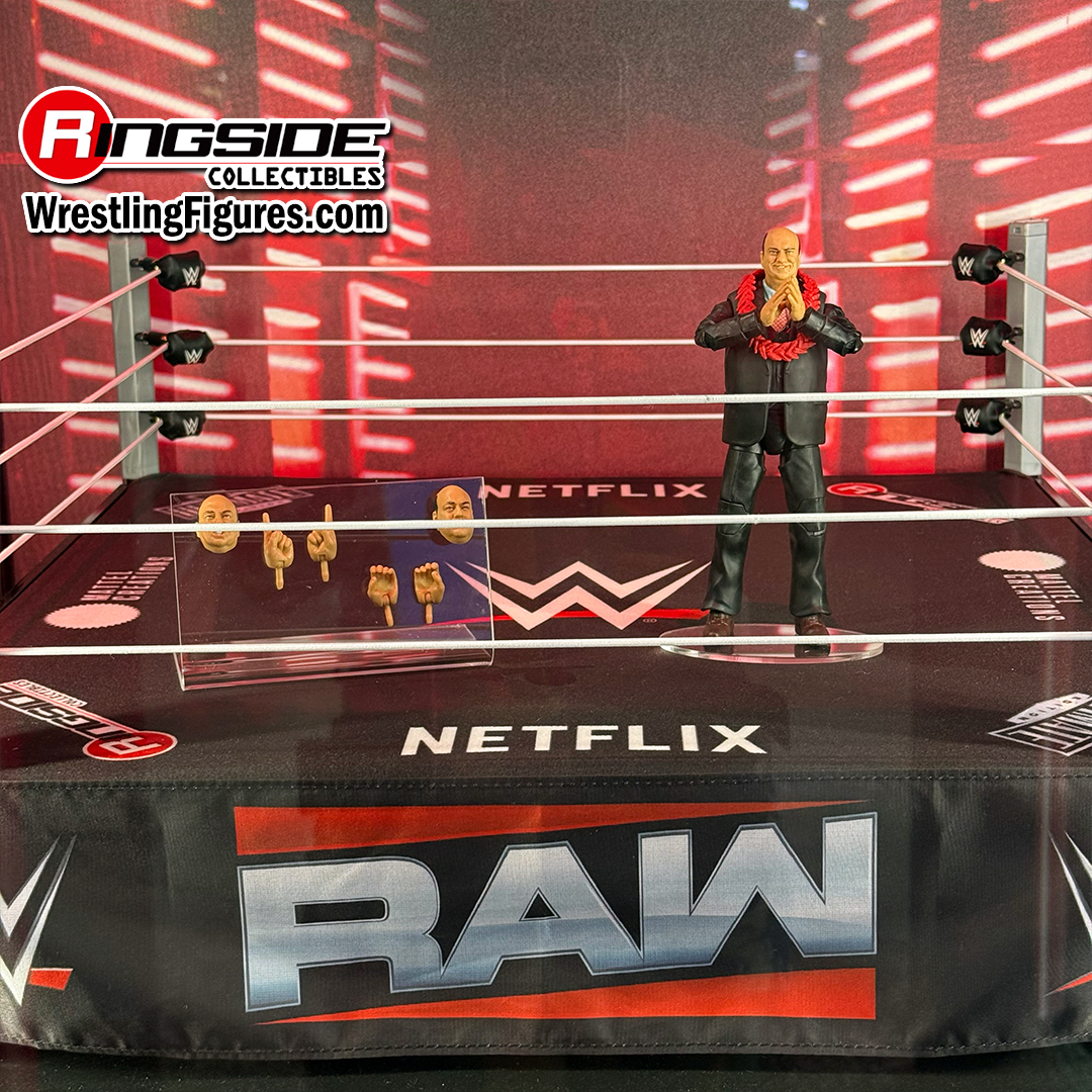 Netflix Raw WWE Real Scale Wrestling Ring Playset w/ Paul Heyman