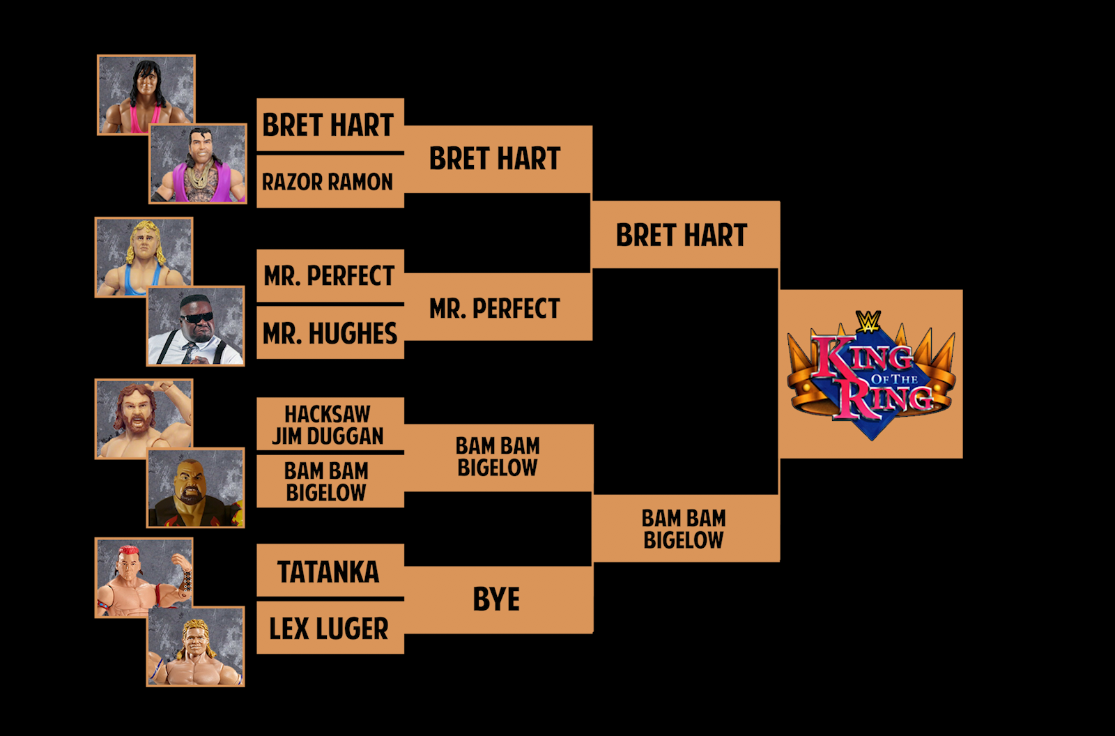 bret hart king of the ring figure