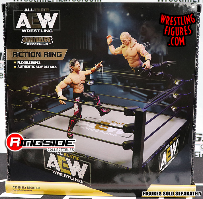 Aew Medium Ring Playset For Aew Toy Wrestling Action Figures By Wicked Cool Toys