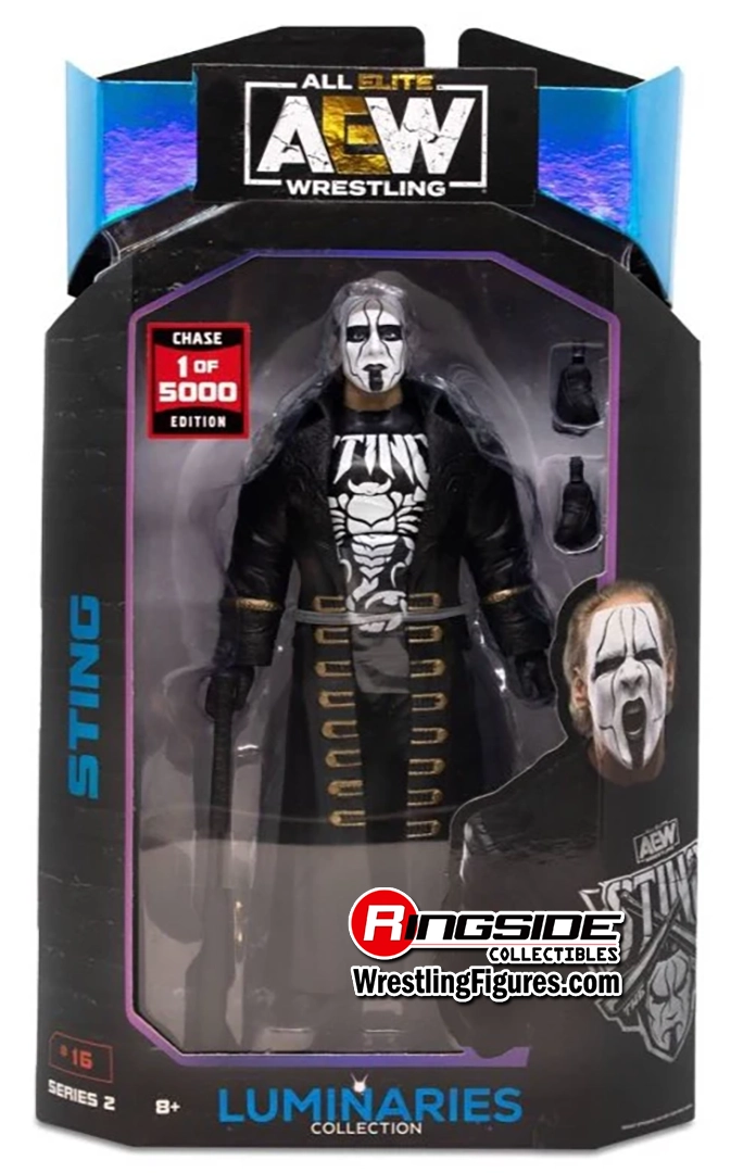 Chase 1 of 1000) Sting - AEW Unmatched Series 2 Toy Wrestling