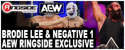 Brodie Lee & Negative 1 AEW Ringside Exclusive Toy Wrestling Action Figures by Jazwares
