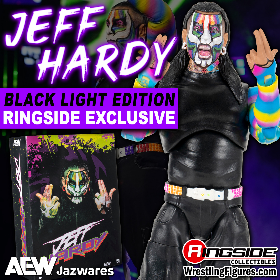 Shop (Black Light Edition) Jeff Hardy AEW Ringside Exclusive Now