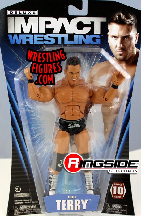 Official TNA Impact Wrestling Deluxe Impact 10 Rob Terry Action Figure 