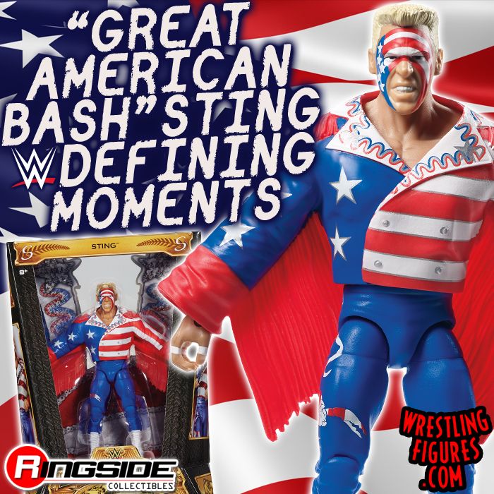 WWE Elite Defining Moments Sting Action Figure WCW NWA Great American Bash 2015 