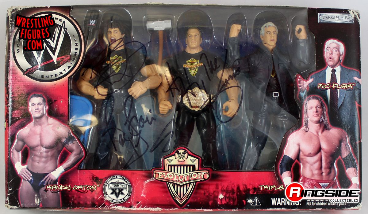 Damaged Packaging - Randy Orton, Ric Flair & Triple H - WWE