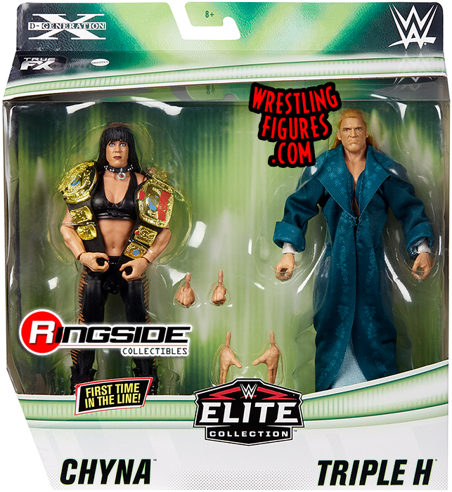 Chyna & Triple H WWE Mattel Elite 2-Pack Degeneration X DX Action Figures HHH 