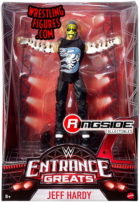 Jeff Hardy Action Figure Entrance Greats WWE Mattel 2017 Partially Damaged for sale online 