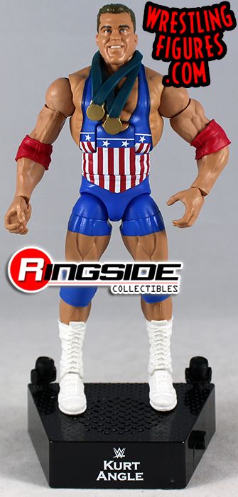 WWE Wrestling Mattel Elite Entrance Greats Exclusive Flashback Kurt Angle Figure 