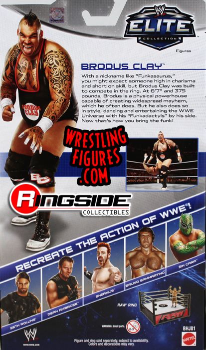 WWE Boxed Elite 25 Brodus Clay Clothes Attire Wrestling