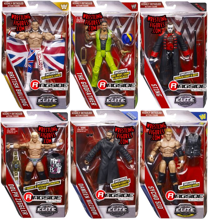 WWE Elite 39 Complete Set of 6 WWE Toy Wrestling Action Figures