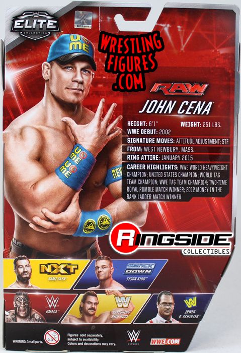 WWE Elite 40 Mattel Toy Wrestling Action Figure John Cena 