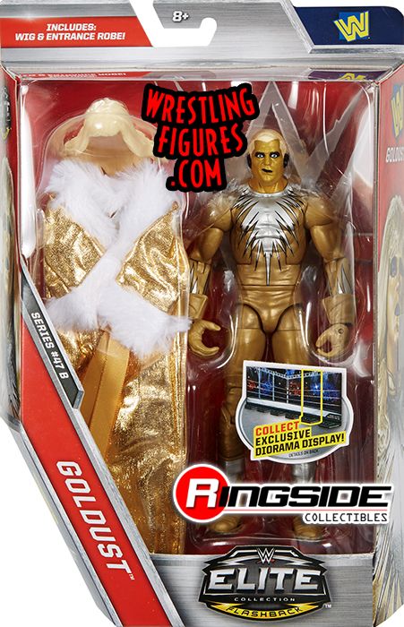 WCW WWF WWE Goldust with Robe Wrestling Elite Action Figure Kid Child Toy Mattel 