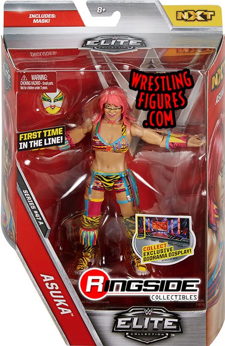 WWE ASUKA ELITE 47A WRESTLING FIGURE NXT WOMENS CHAMPION W/ MASK FIRST IN LINE 