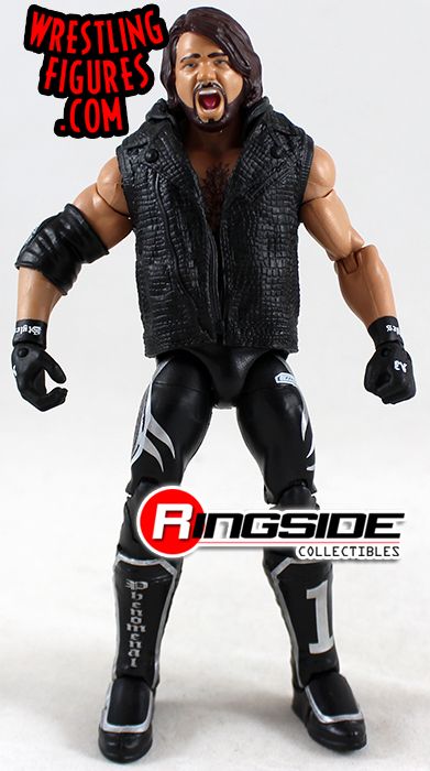 AJ Styles Signed WWE Elite Series 51 Mattel Action Figure BAS Beckett COA Auto'd 
