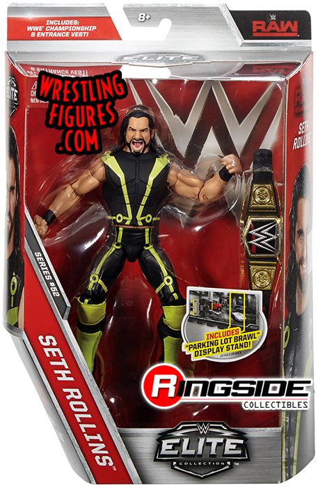 WWE Wrestling Mattel Elite Series 52 Seth Rollins Figure Green Black 