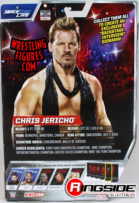 wwe chris jericho action figure