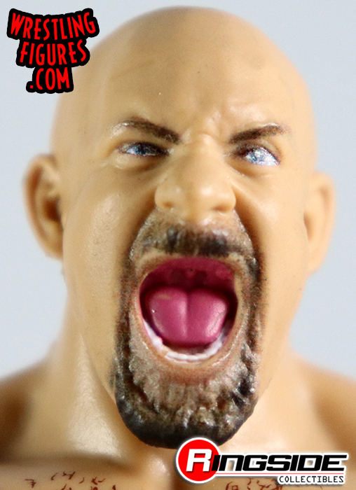 WWE Goldberg Elite Series #74 - Figura de acción de lujo con detalles  faciales realistas, equipo de anillo icónico y accesorios