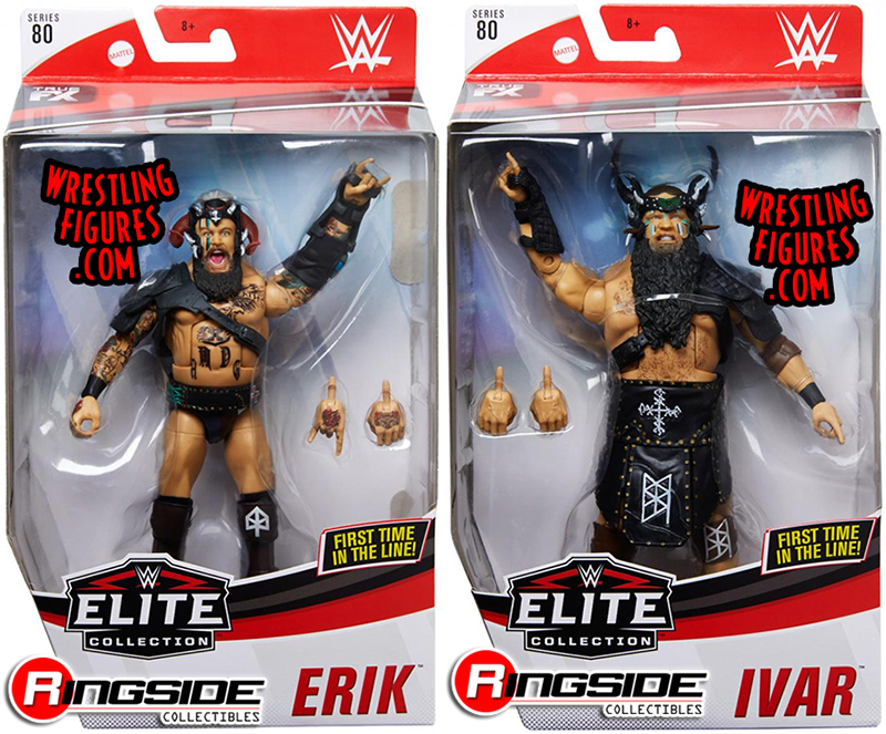 Details about   WWE Series 118 Viking Raiders Erik & Ivar Wrestling Figure Bundle Mattel NEW 