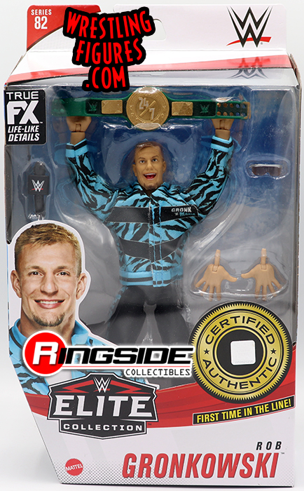 for sale online GVB45 WWE Rob Gronkowski Elite Collection Series 82 Action Figure 6" Multicolor Mattel