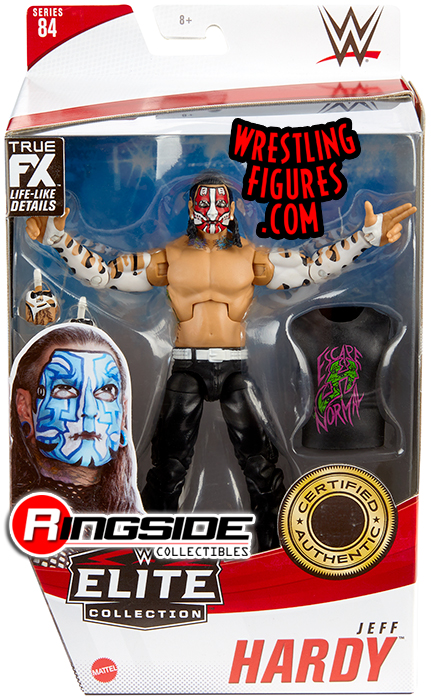 Chase Variant Red Face Paint Jeff Hardy Wwe Elite 84 Wwe Toy Wrestling Action Figure By Mattel