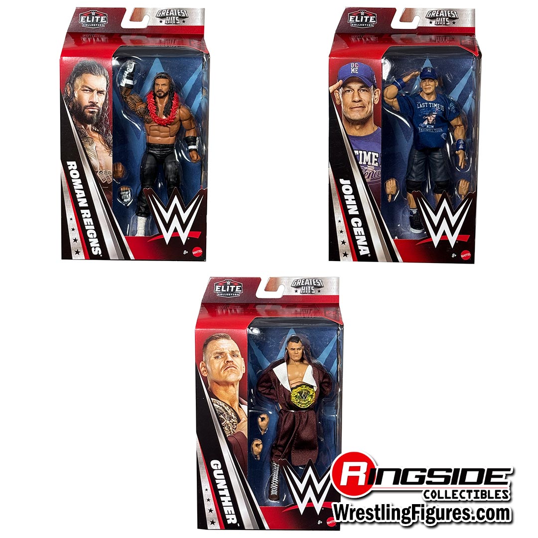 Image WWE Elite Greatest Hits 13 - Set of 3 (Roman Reigns, John Cena & Gunther)