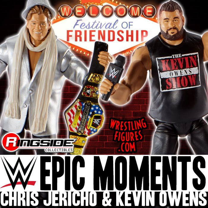 WWE Festival Von Freundschaft Kevin Owens & Chris Jericho Elite Wrestling Figur 