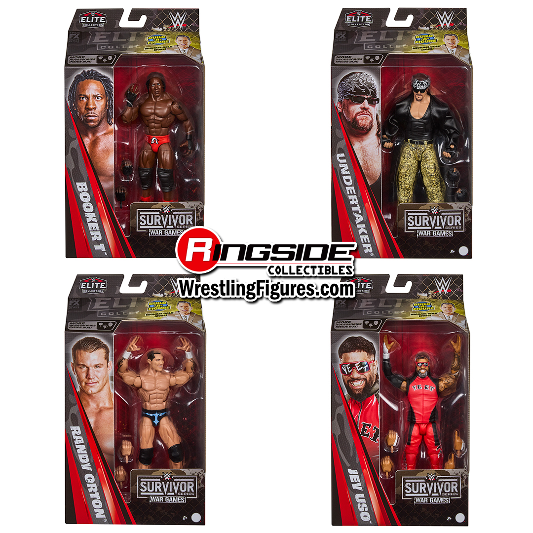 Image WWE Elite Survivor Series 2026 - Set of 4 (Jey Uso, Undertaker, Randy Orton & Booker T)