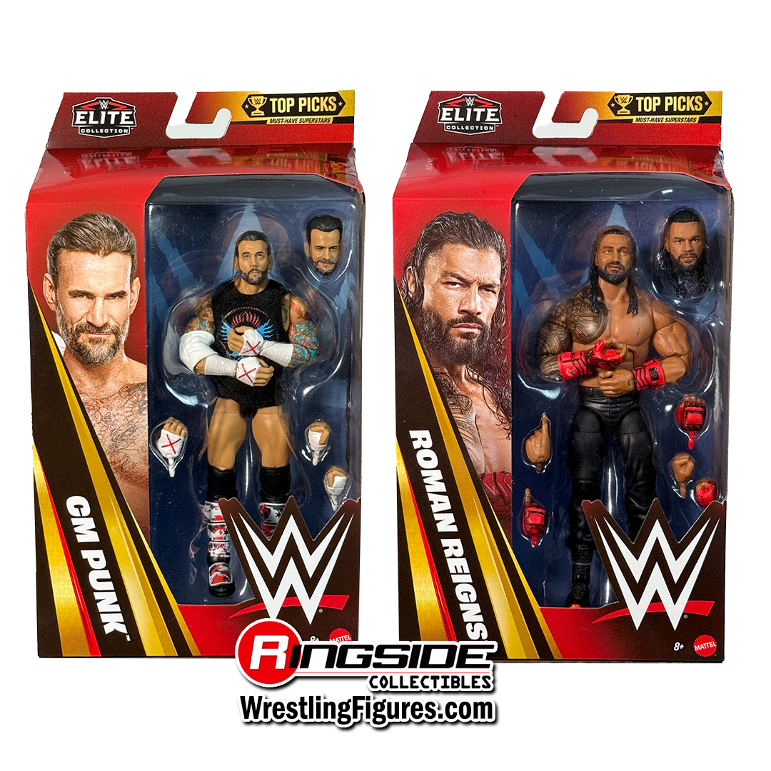 Image WWE Elite Top Picks 2026 (Wave 2) - Set of 2 (CM Punk & Roman Reigns)