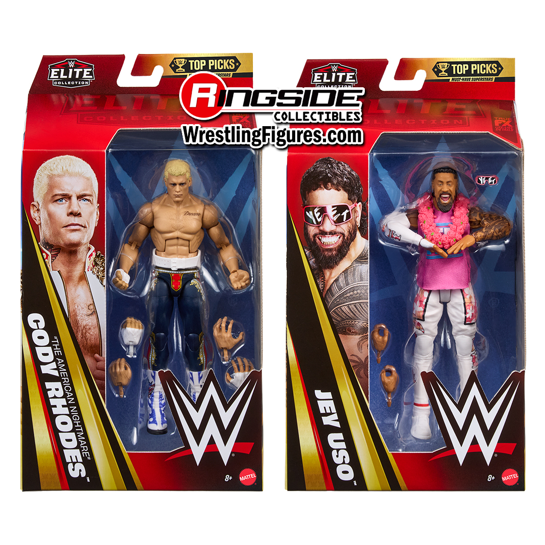 Image WWE Elite Top Picks 2026 (Wave 4) - Set of 2 (Jey Uso & Cody Rhodes)