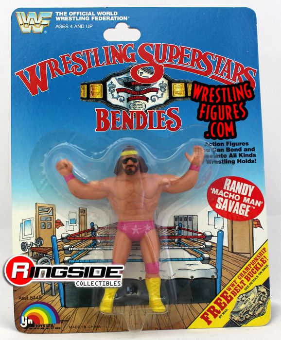 Macho Man Randy Savage Wwf Wrestling Superstars Bendies Ringside