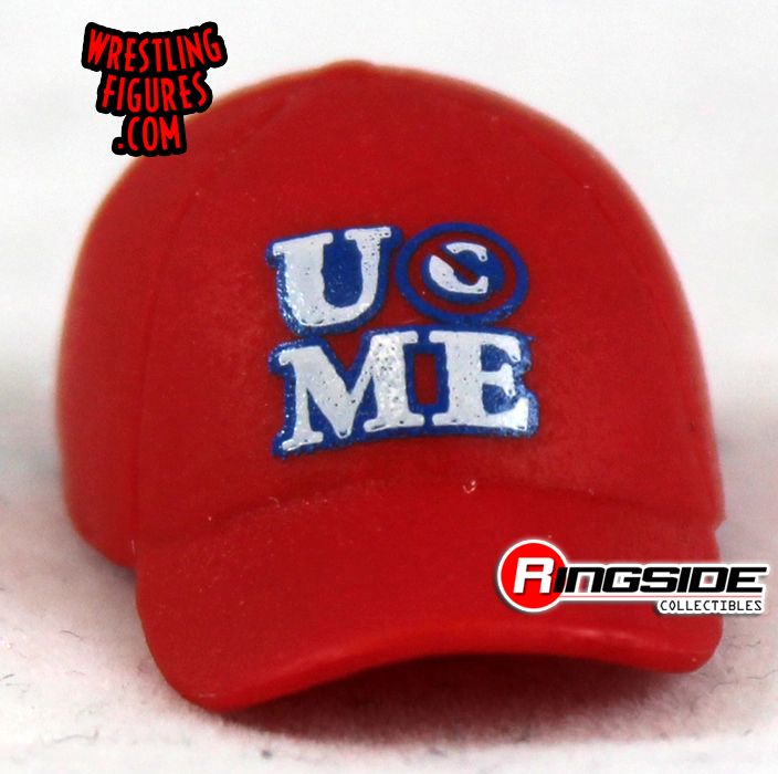 Loose Accessory John Cena U Can T See Me Molded Red Hat Ringside Collectibles