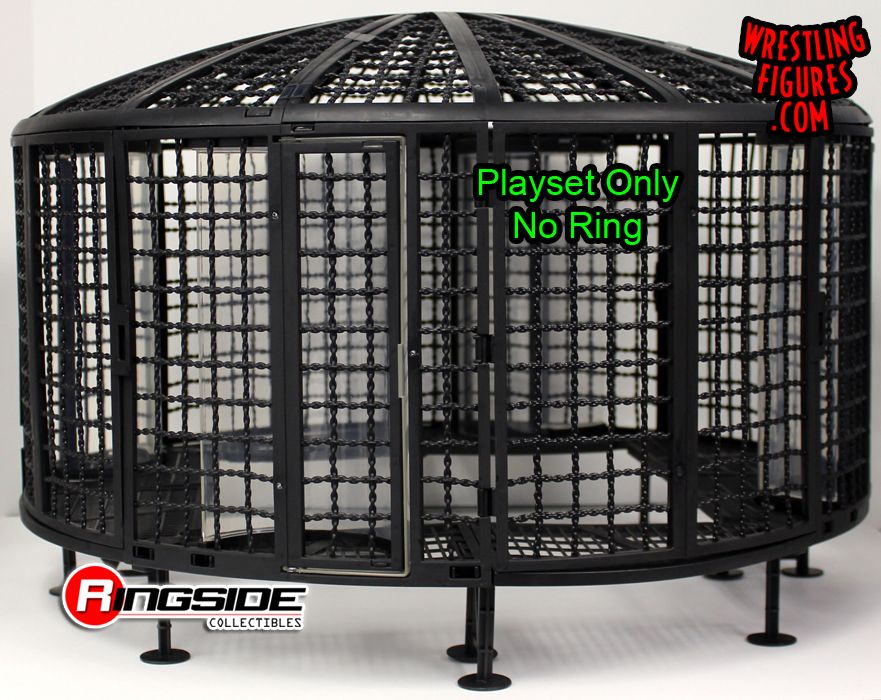 wwe elimination chamber ring playset