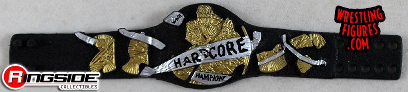 WWE WWF HARDCORE CHAMPIONSHIP TITLE BELT JAKKS WRESTLING FIGURE ACCESSORY 