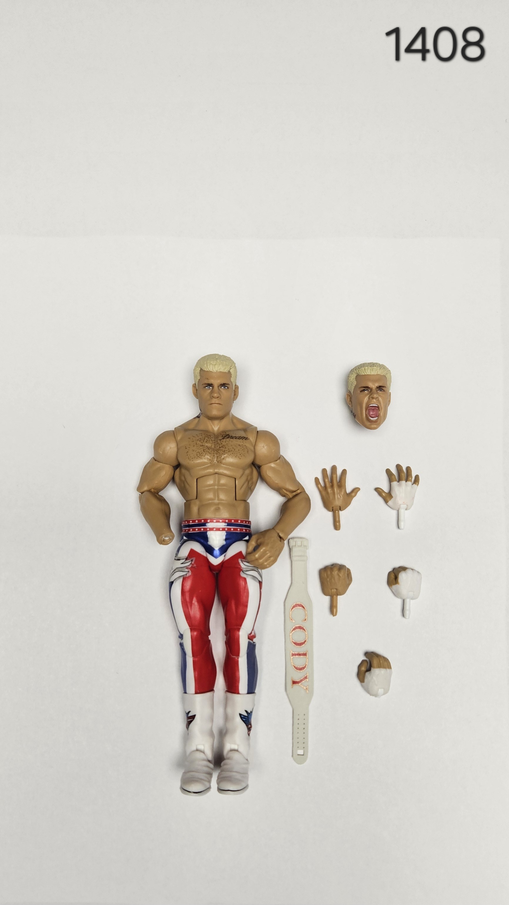 WWE Elite Top Picks 2025 – Action Figure Cody Rhodes (RWB) Mattel, Wave 4 - 2