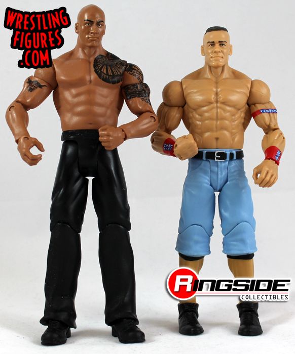JOHN CENA Figure 2 PACK Mattel Brand New WWE Battle Pack Series 15 THE ROCK VS 