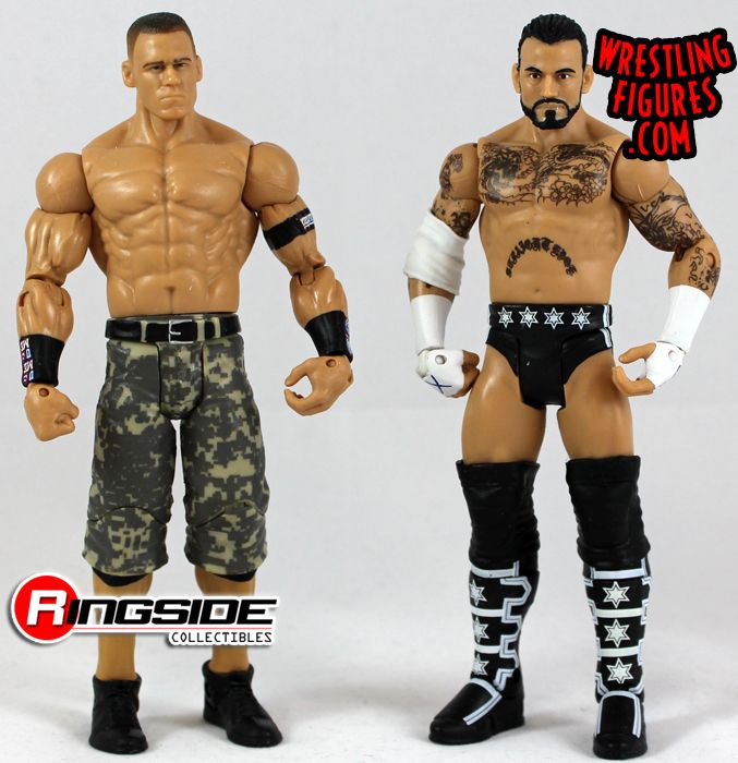 WWE Rumblers CM Punk and John Cena Figure 2-Pack 並行輸入品