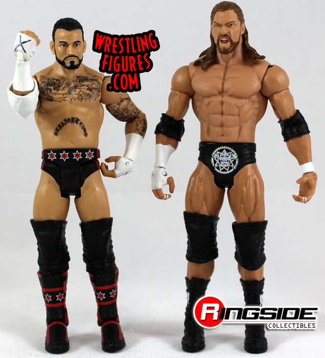Series 18 CM Punk vs Triple H Action Figure 2-Pack Ringside Barricade 