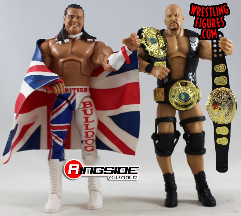 Loose Figures Stone Cold Steve Austin & British Bulldog