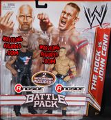 WWE Battle Pack Series 15 THE ROCK VS JOHN CENA Figure 2 PACK Mattel Brand New 