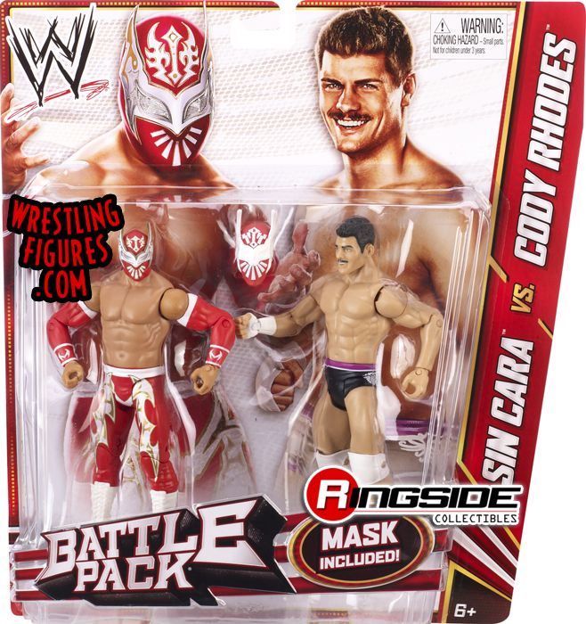 Cody Rhodes & Sin Cara WWE Battle Packs 23 WWE Toy