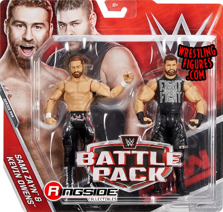 Sami Zayn Kevin Owens Series 44 WWE Action Figures NEW LOOSE Mattel Battle Pack 