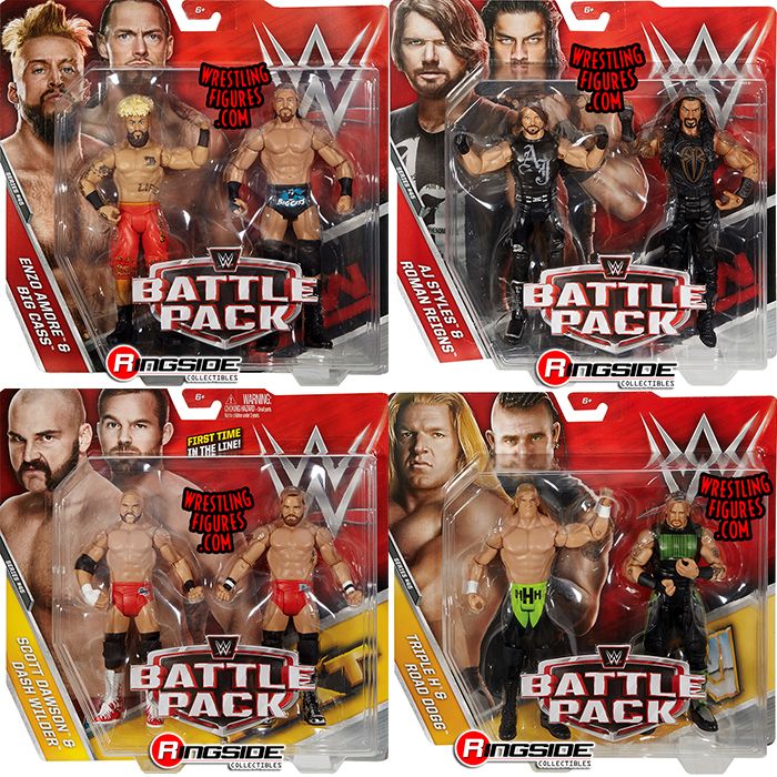 Mattel Brand New WWE Figures Battle Pack Series 58 Boxed 
